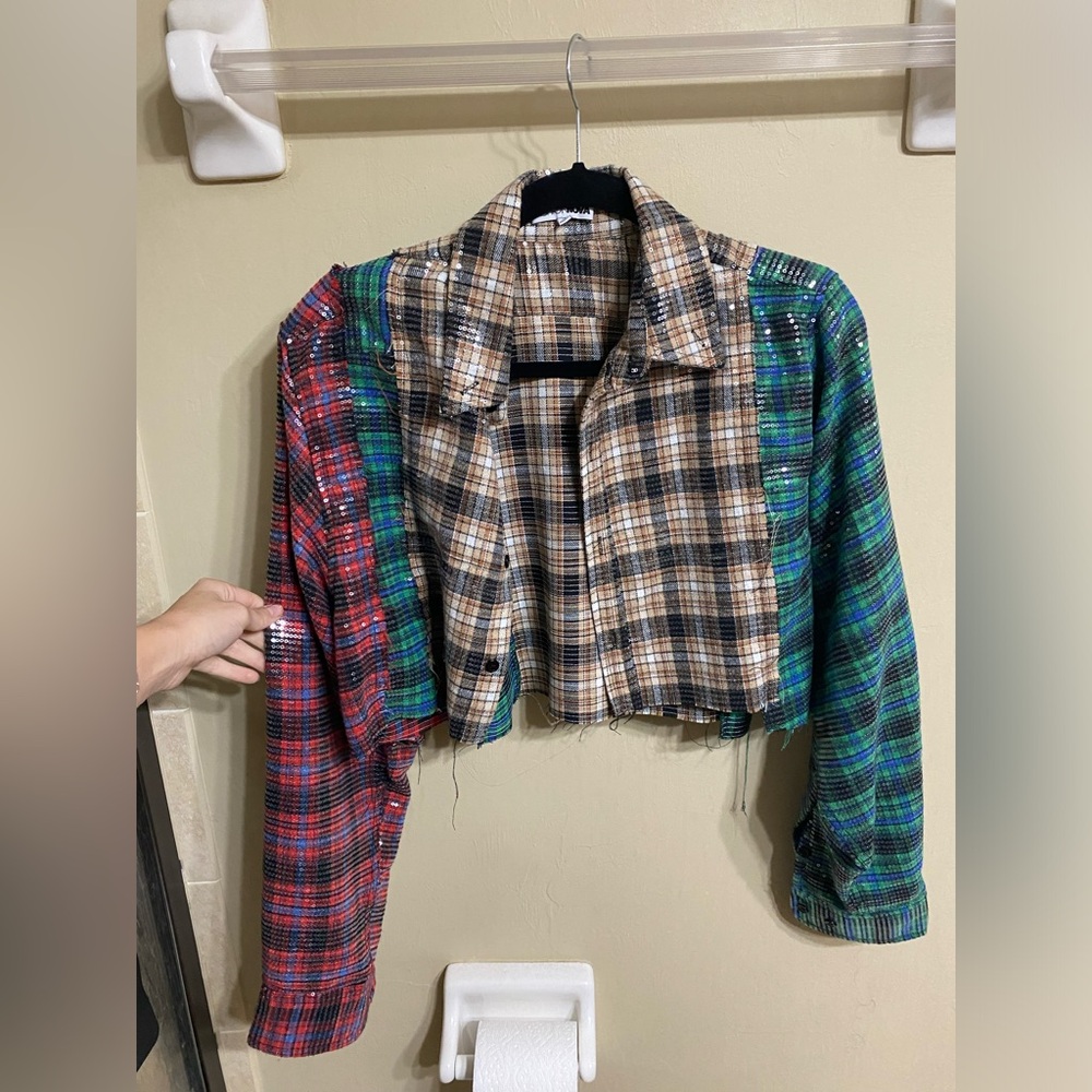 Sequin Flannel